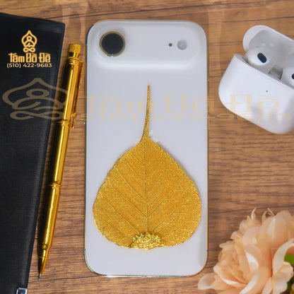 Classic Gold Bodhi Leaf Phone Case Insert