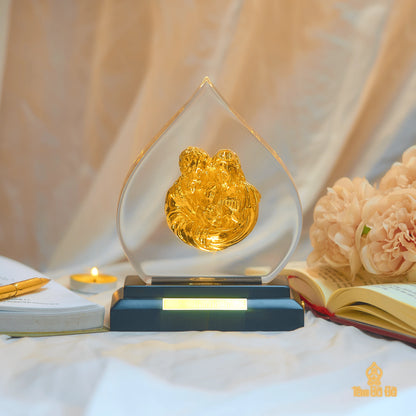 The Holy Family 24K Gold-Plated Crystal Display